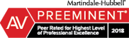 AV | Martindale-Hubbell Preeminent | Peer Rated for Highest Level of Professional Excellence 2018